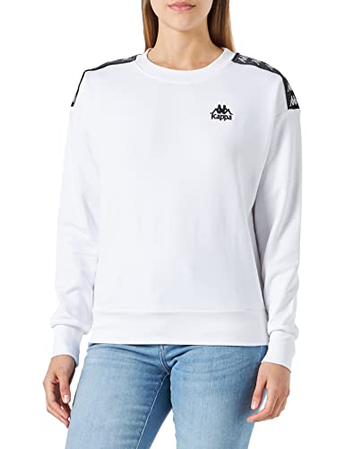 Kappa Damen Women, Sweatshirt, Regular Fit, Bright White, M EU von Kappa