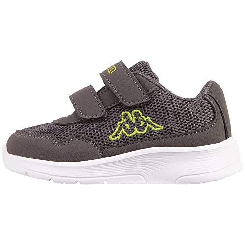 Kappa Deutschland Unisex Baby STYLECODE: 280009M Cracker II M Sneaker, Grey/Lime, 21 EU von Kappa