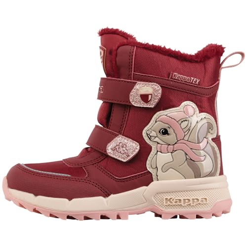 Kappa Stylecode: 261045k Flake Ii Tex K Girls Schneestiefel, Dk Red Rosé, 28 EU von Kappa