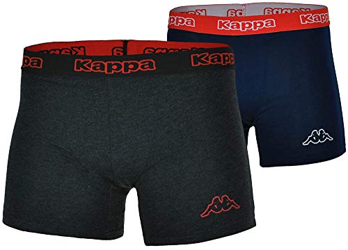 KAPPA Herren 2er Pack Unterhose Boxershorts, bunt, Small von Kappa