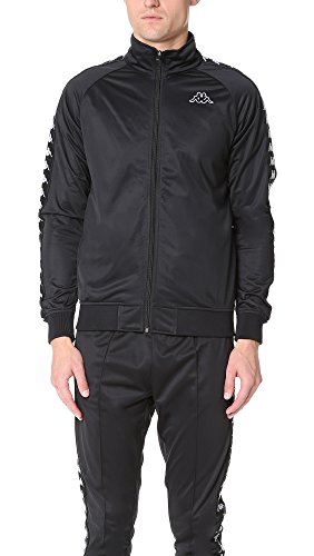 Kappa Herren Anniston Slim Banda Trainingsjacke, Schwarz, Small von Kappa