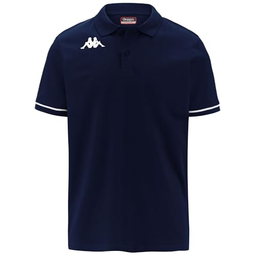 Kappa Herren BARLI Polo-Shirt, Blau, L, Kurzarm, Knopf, Gerade, Reguläre Passform, Marineblau Kappa Herren BARLI Polo-Shirt, Blau, L, Kurzarm, Knopf, Gerade, Reguläre Passform, Marineblau von Kappa