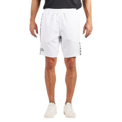 Kappa Herren Brille Graphik Shorts, weiß, M von Kappa