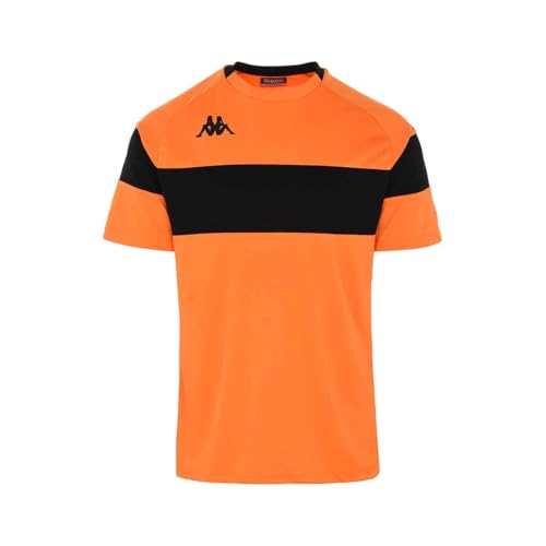 Kappa Herren DARETO T-Shirt, Orange, Schwarz, XXL von Kappa