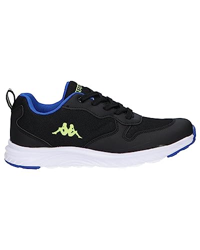 Kappa Herren Delvis Lace Sneaker, Noir Vert Bleu, 36 EU von Kappa