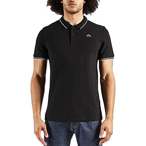 Kappa Herren Ezio Korporate Man Tshirt, schwarz/weiß, XXL von Kappa