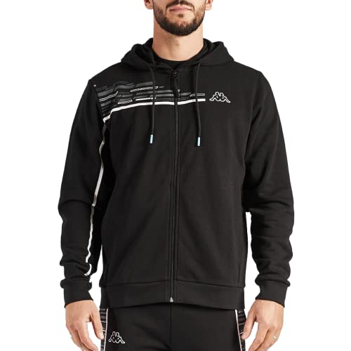 Kappa Herren Gadios Graphik Sweatshirt, Schwarz, L von Kappa