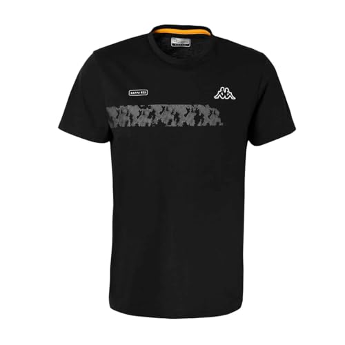 Kappa Herren Godoli Graphik t-Shirt, Schwarz/Orange, L von Kappa