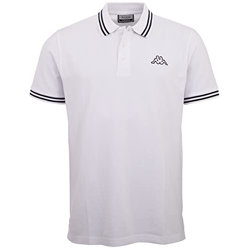 Kappa Herren Kurzarm Poloshirt STYLECODE: 709361 Aleot Men Poloshirt I Bright White I L von Kappa