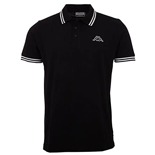 Kappa Herren Kurzarm Poloshirt STYLECODE: 709361 Aleot Men Poloshirt I Caviar I L von Kappa
