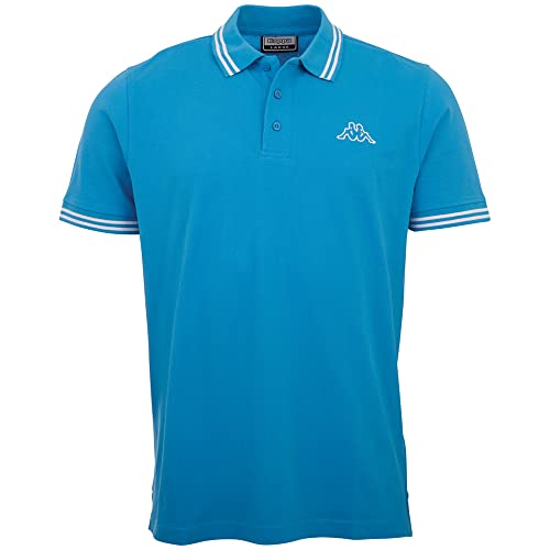 Kappa Herren Kurzarm Poloshirt STYLECODE: 709361 Aleot Men Poloshirt I Malibu Blue I M Kappa Herren Kurzarm Poloshirt STYLECODE: 709361 Aleot Men Poloshirt I Malibu Blue I M von Kappa