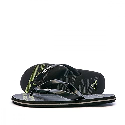 Kappa Herren Logo Maceo 2 Flipflop, Schwarz, 44 EU von Kappa