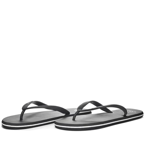 Kappa Herren Logo Moker Flip-Flops, Black White, 40 EU von Kappa