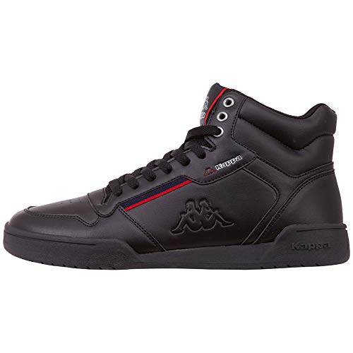 Kappa Herren Mangan Hohe Sneaker, Schwarz Black 242764 1120, 42 EU von Kappa