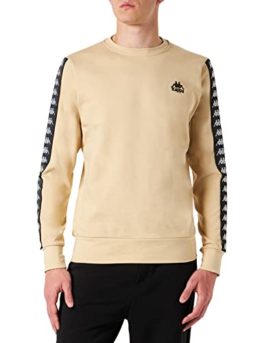 Kappa Herren Men, Sweatshirt, Regular Fit, Brown Rice, XXL EU von Kappa