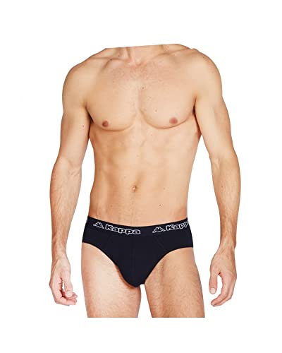 Kappa Herren-Slip aus bielastischer Baumwolle, Packung 3 Stück, sortiert, L von Kappa