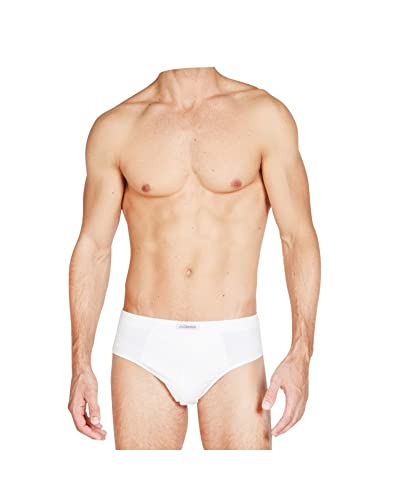 Kappa Herren-Slip aus natürlicher Baumwolle, 6 Stück, Weiß, XXL von Kappa