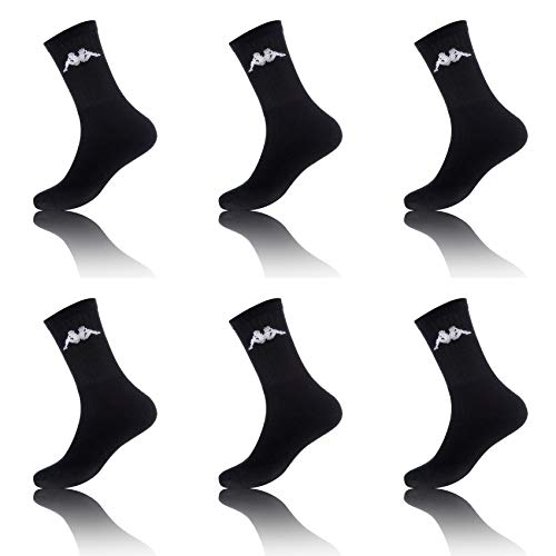 Kappa Herren Sportsocken KAP/AM/TNX6 (6er Pack), Schwarz, 39/42 von Kappa