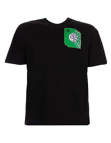 Kappa Herren Ver Graphik T-Shirt, Schwarz, S von Kappa