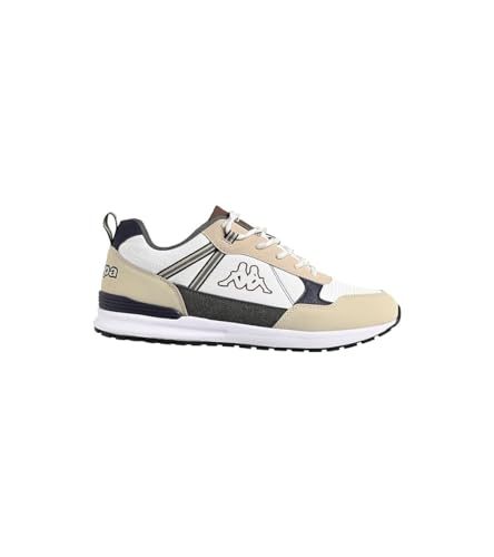 Kappa Herren antor Sneaker, Weiß beige, 44 EU von Kappa