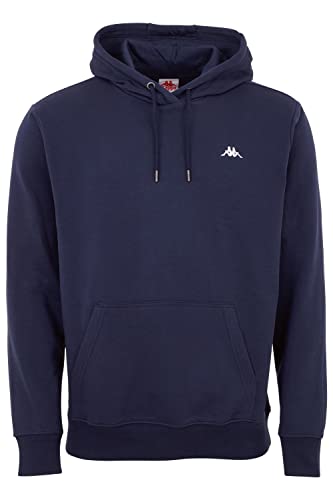 Kappa Hoodie VENNO I Unisex Kapuzen Sweatshirt I Pullover aus hochwertiger Baumwolle I Pulli für Freizeit & Sport I Kleidung für Frauen & Männer XL ,19-4024 Dress Blues von Kappa