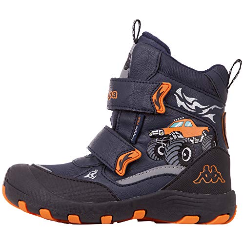 Kappa Jungen Big Wheel Tex Kids Klassische Stiefel, 6744 Navy Orange, 32 EU von Kappa