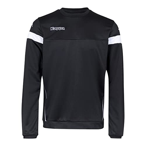 Kappa Jungen Lido Trainings-Sweatshirt, schwarz/weiß, 8 años von Kappa