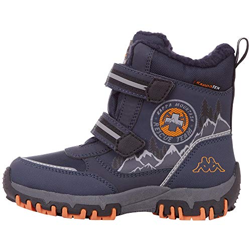 Kappa Jungen Rescue Tex Kids Klassische Stiefel, Blau 6744 Navy Orange, 25 EU von Kappa