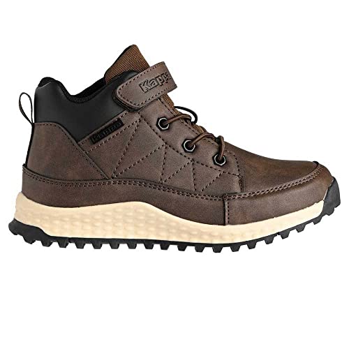 Kappa Jungen Unisex Kinder Andem Ev Kid Sneaker, Braun schwarz, 32 EU von Kappa