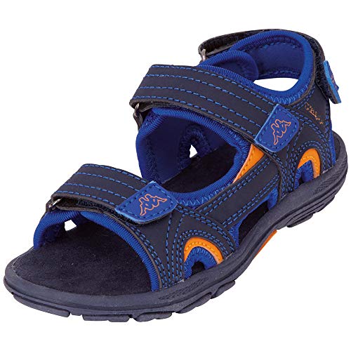 Kappa Unisex Kinder Early Ii K Riemchensandalen, Blau (Navy/Orange), 26 EU von Kappa