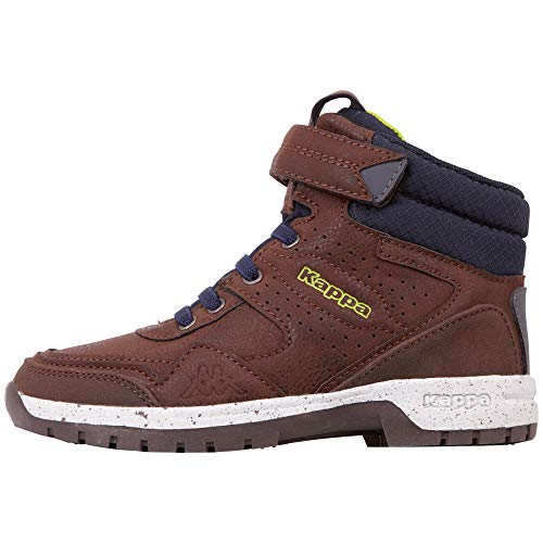 Kappa Jungen Unisex Kinder Lithium Kids Hohe Sneaker, 5067 Brown/Navy, 26 EU von Kappa