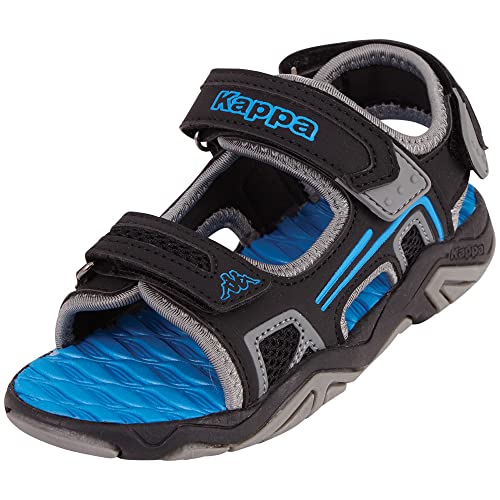 Kappa Jungen Unisex Kinder STYLECODE: 261017K Milos II K Sandale, Black/Blue, 28 EU von Kappa