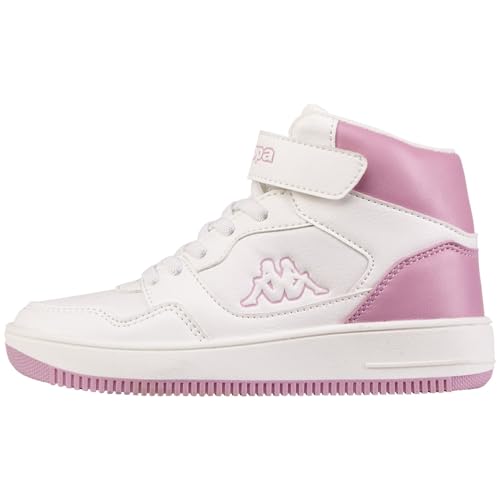 Kappa Jungen Unisex Kinder STYLECODE: 261052MFK Broome MF K Sneaker, White/Lila, 25 EU von Kappa