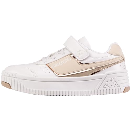 Kappa Jungen Unisex Kinder STYLECODE: 261056K ALDINA K Girls Sneaker, White/Offwhite, 27 EU von Kappa