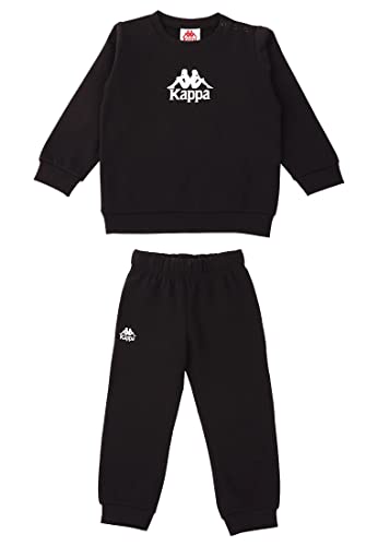 Kappa Kinder Jogginganzug 709486M Unisex Kids Suit | Langarm Sweatshirt I Jogging Hose I Jogginganzug I Caviar I 86-92 von Kappa
