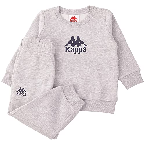 Kappa Kinder Jogginganzug 709486M Unisex Kids Suit | Langarm Sweatshirt I Jogging Hose I Jogginganzug I High-rise Melange I 98-104 von Kappa