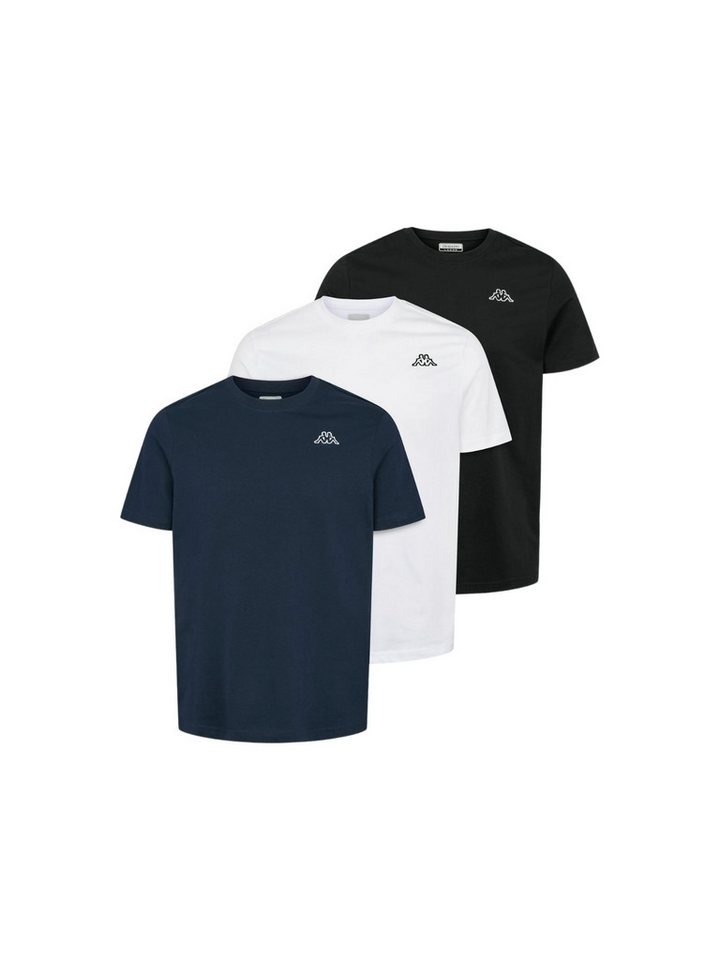 Kappa Kurzarmhemd Kappa T-shirt 3er-Pack Logo Cafers von Kappa