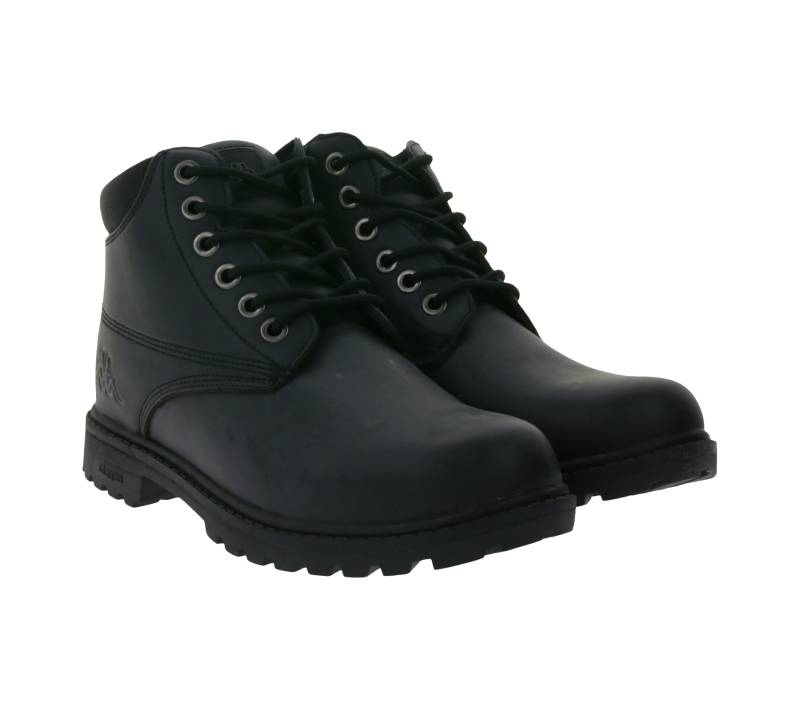 Kappa Logo Tennessee 2 Herren Winter-Stiefelette Schnür-Boots in Kunstleder-Optik 303UY90-935 Schwarz von Kappa