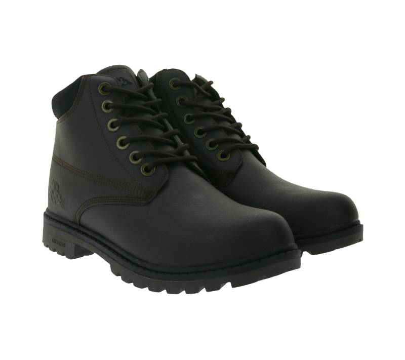 Kappa Logo Tennessee 2 Herren Winter-Stiefelette Schnür-Boots in Kunstleder-Optik 303UY90-938 Dunkelbraun von Kappa