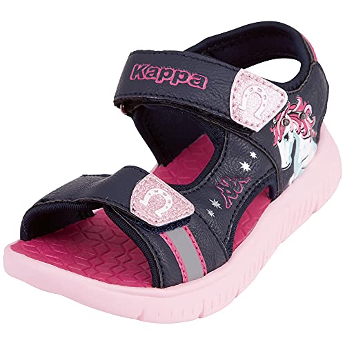 Kappa Mädchen Sandale FLAKE SUN K 260941K Navy/Pink 34 von Kappa
