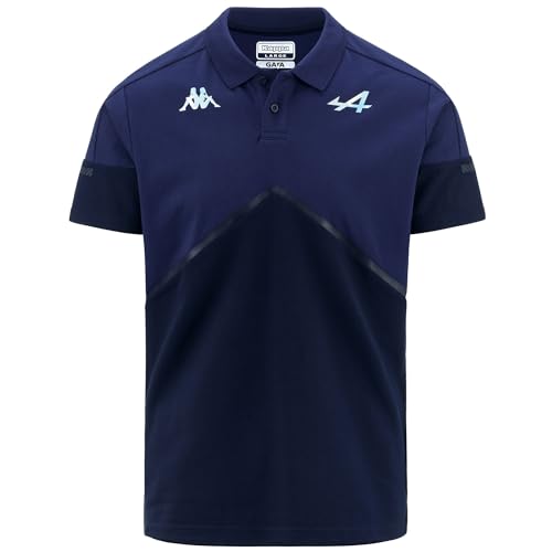 Kappa - Poloshirt Angai BWT Alpine F1 Team 2023 grau für Herren, Dunkelblau, Hellblau., 58 Kappa - Poloshirt Angai BWT Alpine F1 Team 2023 grau für Herren, Dunkelblau, Hellblau., 58 von Kappa