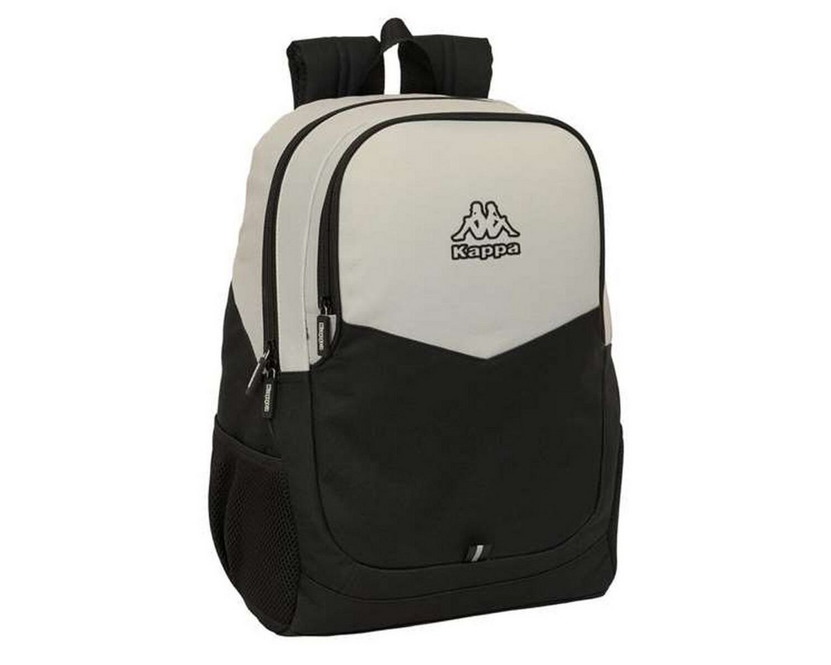 Kappa Rucksack Schulrucksack Kappa Grey Schwarz Grau 32 x 44 x 16 cm von Kappa