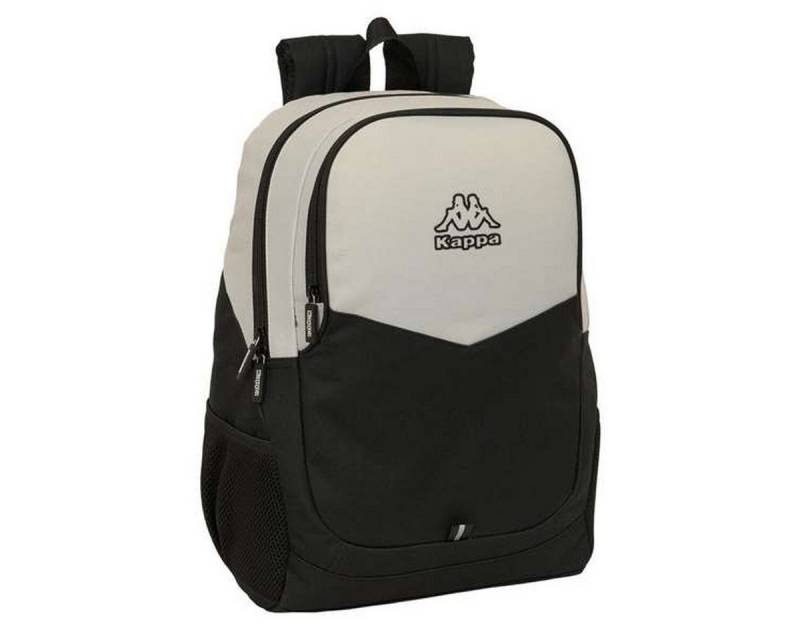 Kappa Rucksack Schulrucksack Kappa Grey Schwarz Grau 32 x 44 x 16 cm von Kappa