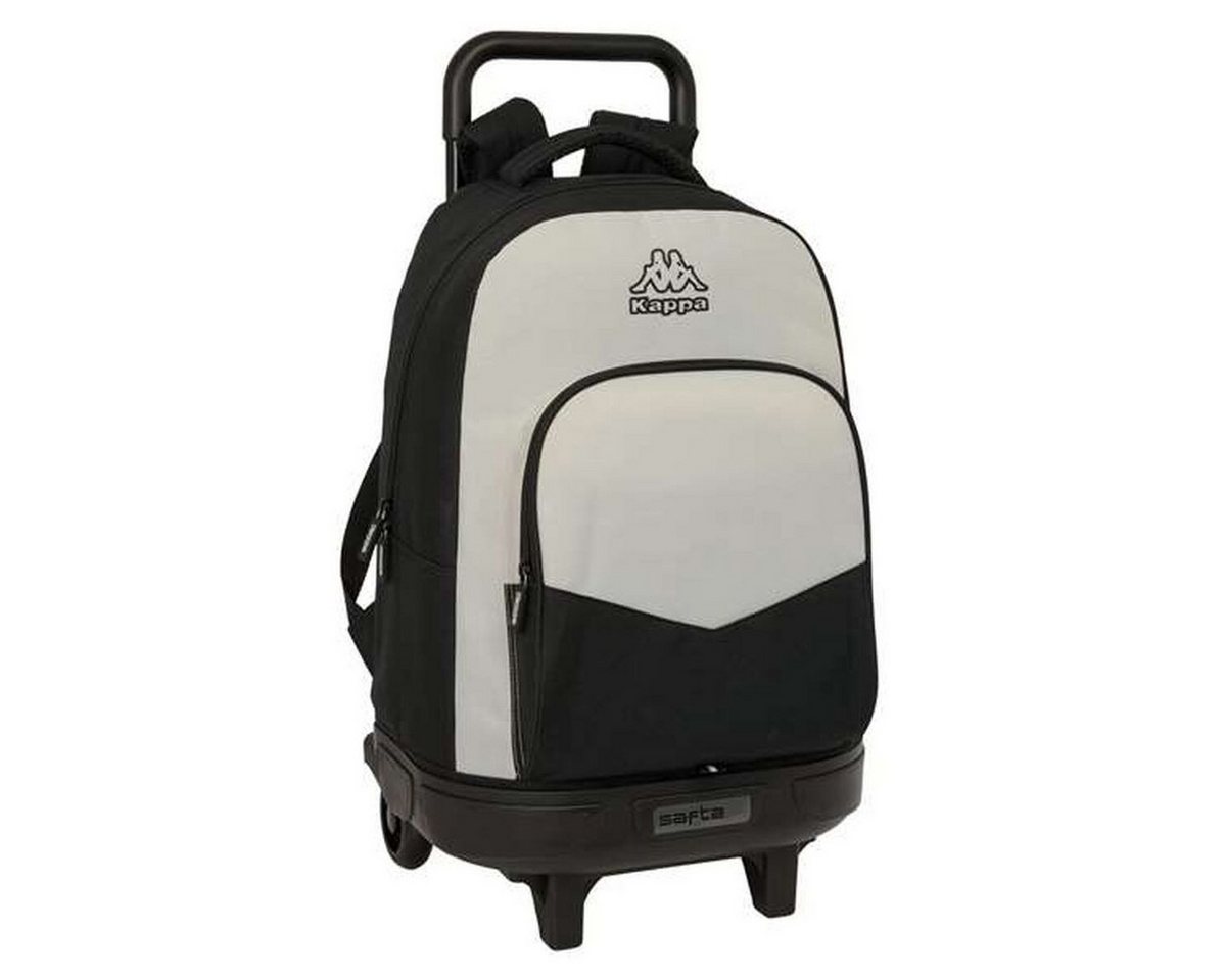 Kappa Rucksack Schulrucksack mit Rädern Kappa Grey Schwarz Grau 33 x 45 x 22 cm von Kappa