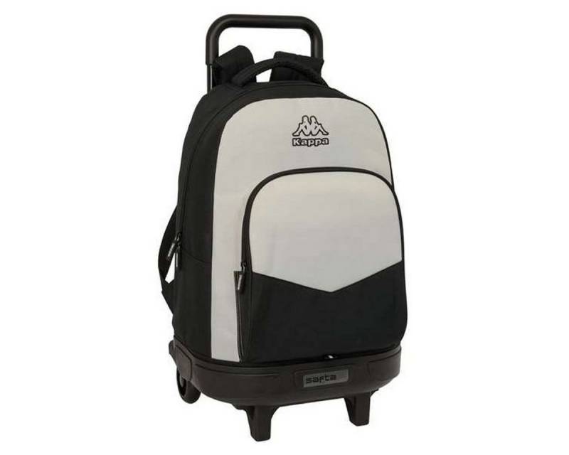 Kappa Rucksack Schulrucksack mit Rädern Kappa Grey Schwarz Grau 33 x 45 x 22 cm von Kappa