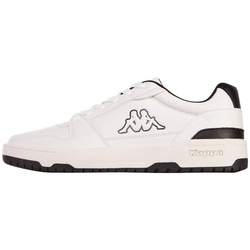 Kappa STYLECODE: 243405 CODA Low Unisex Sneaker, White/Black, 42 EU von Kappa