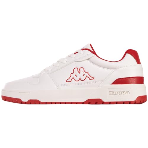 Kappa STYLECODE: 243405 CODA Low Unisex Sneaker, White/Red, 38 EU von Kappa
