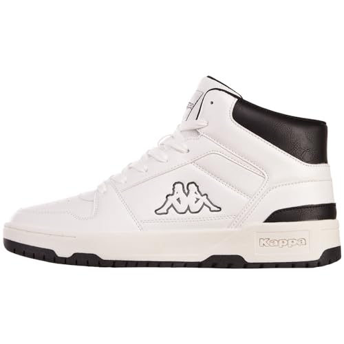 Kappa STYLECODE: 243406 CODA MID Unisex Sneaker, White/Black, 39 EU von Kappa