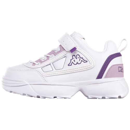 Kappa STYLECODE: 260782MFK Rave MF K Unisex Kids Sneaker, White/lila, 27 EU von Kappa