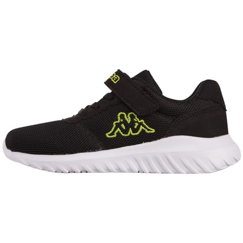 Kappa STYLECODE: 261087K TULASA K Unisex Kids Sneaker, Black/Lime, 25 EU von Kappa